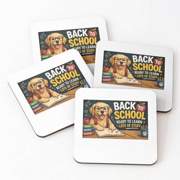 Item preview, Back to School Dog Ready to Learn Cute Student Puppy School Design designed and sold by PoojaArtLab.
