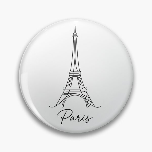 Item preview, Paris Eiffel Tower - Minimalist Continuous One Line Art designed and sold by TheCuriousPawn.