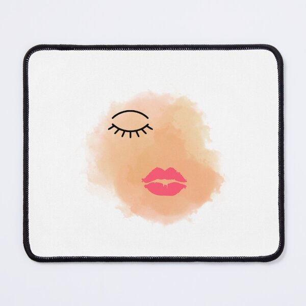 Item preview, Minimalist Feminine Face T-Shirt – Abstract Woman Art – Aesthetic Lips and Eye Design designed and sold by CalmMandala.