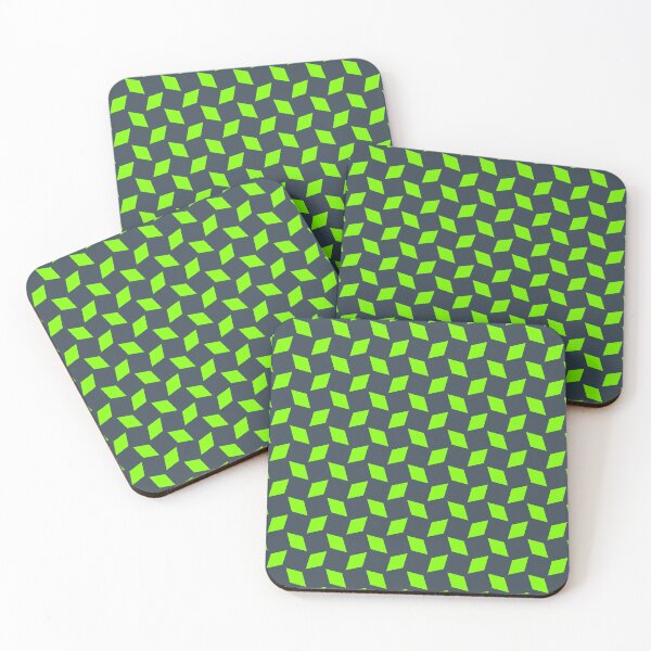 Item preview, Charcoal & chartreuse geometric pattern designed and sold by Mint + Midnight.