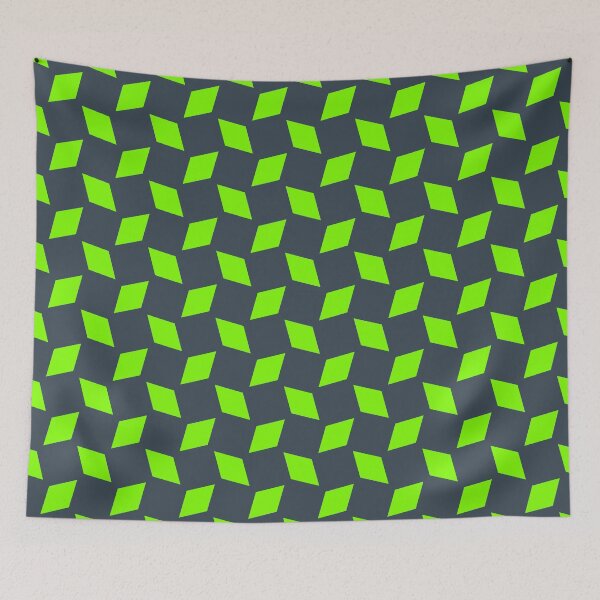 Item preview, Charcoal & chartreuse geometric pattern designed and sold by Mint + Midnight.
