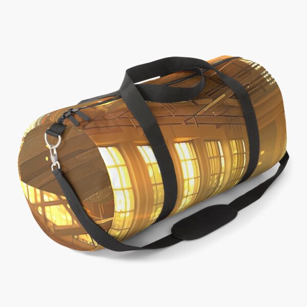 Item preview, basketball court basks in the warm glow of sunlight streaming through windows, casting dramatic shadows designed and sold by CheerForGoods.