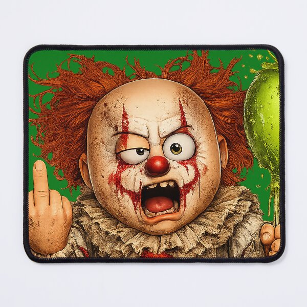 Item preview, Cute Horror Cartoon with clown – Dark Humor Parody Character, Spooky Halloween Design, Funny Scary Gift - Chimou designed and sold by WotanArt.