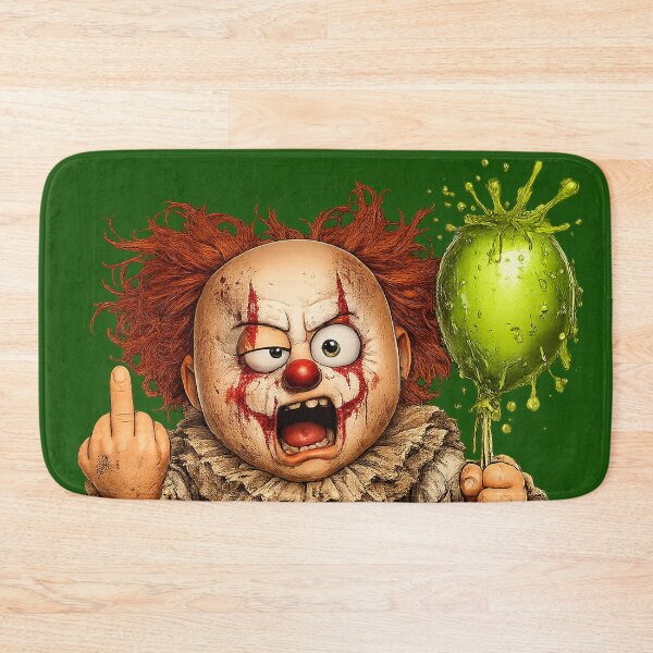 Aperçu de l'œuvre Cute Horror Cartoon with clown – Dark Humor Parody Character, Spooky Halloween Design, Funny Scary Gift - Chimou créée et vendue par WotanArt.