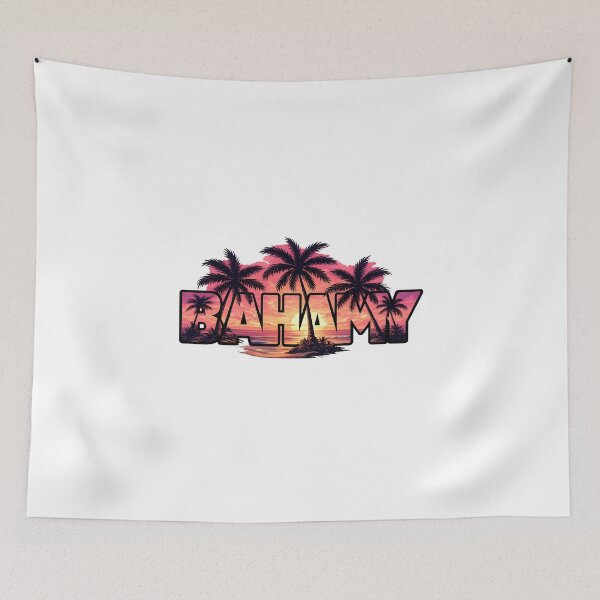 Item preview, Tropical Sunset with Palm Trees designed and sold by Les-Ink-Studio.