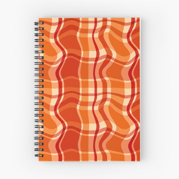 Item preview, Orange retro plaid pattern, distorted background image designed and sold by Aikesout.