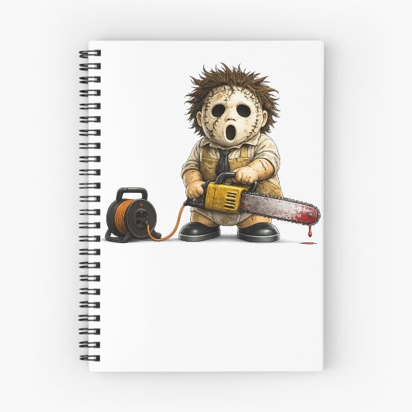 Item preview, Cute Horror Cartoon with Chainsaw – Dark Humor Parody Character, Spooky Halloween Design, Funny Scary Gift - Chimou designed and sold by WotanArt.