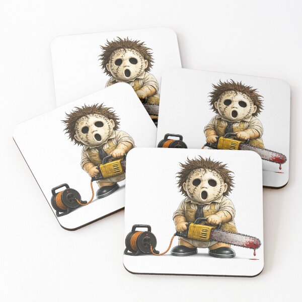 Item preview, Cute Horror Cartoon with Chainsaw – Dark Humor Parody Character, Spooky Halloween Design, Funny Scary Gift - Chimou designed and sold by WotanArt.