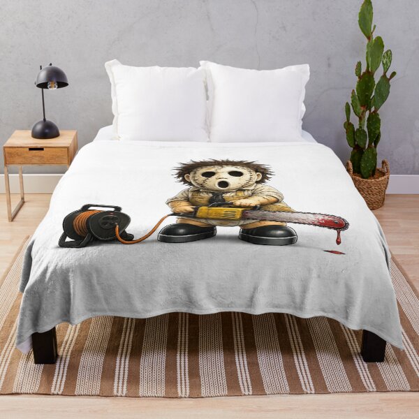 Item preview, Cute Horror Cartoon with Chainsaw – Dark Humor Parody Character, Spooky Halloween Design, Funny Scary Gift - Chimou designed and sold by WotanArt.