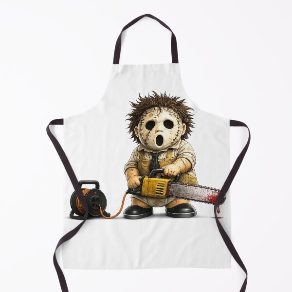 Item preview, Cute Horror Cartoon with Chainsaw – Dark Humor Parody Character, Spooky Halloween Design, Funny Scary Gift - Chimou designed and sold by WotanArt.