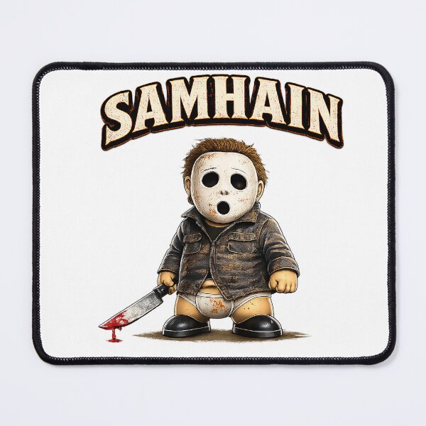 Item preview, Cute Horror Cartoon with knife – Dark Humor Parody Character, Spooky Halloween Design, Funny Scary Gift - Chimou designed and sold by WotanArt.