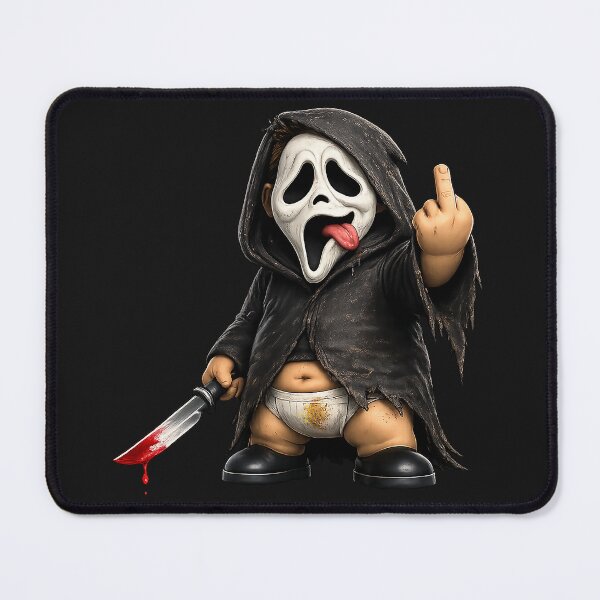 Item preview, Cute Horror Cartoon with knife – Dark Humor Parody Character, Spooky Halloween Design, Funny Scary Gift - Chimou designed and sold by WotanArt.