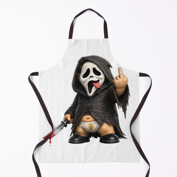 Artikelvorschau, Niedlicher Horror-Cartoon mit Messer – Parodiefigur mit schwarzem Humor, gruseliges Halloween-Design, lustiges und schauriges Geschenk – Chimou entworfen und verkauft von WotanArt.