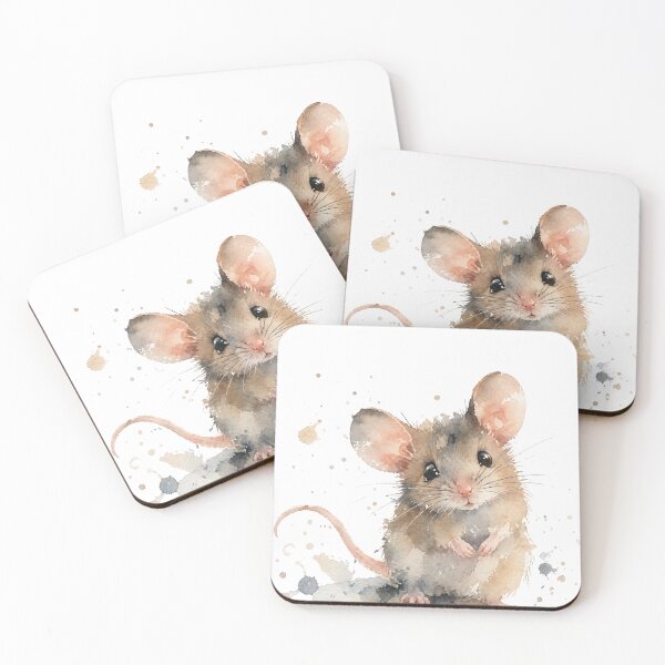 Item preview, Hand-Painted Mouse – Imperfect Watercolor Charm designed and sold by Adela80.