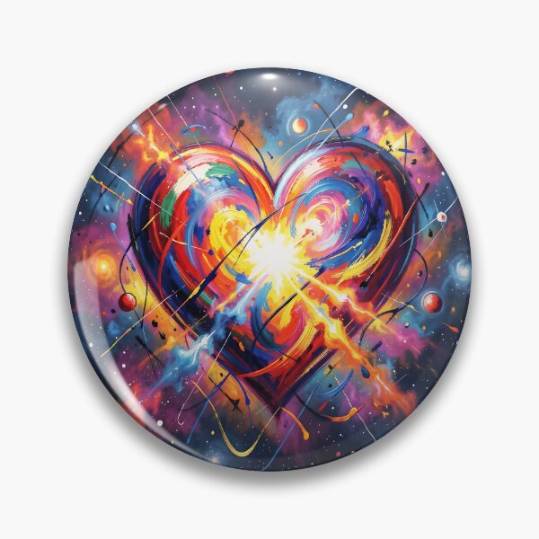 Item preview, Heart of the Universe: An Explosion of Abstract Cosmic Colors designed and sold by Marcu Ioachim.