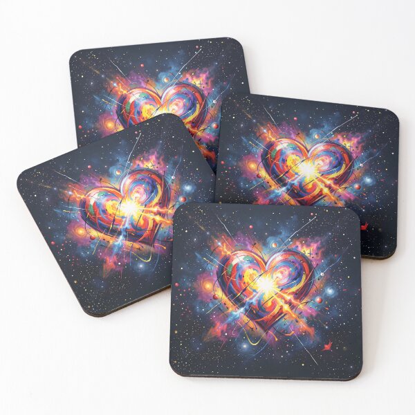 Item preview, Heart of the Universe: An Explosion of Abstract Cosmic Colors designed and sold by Marcu Ioachim.