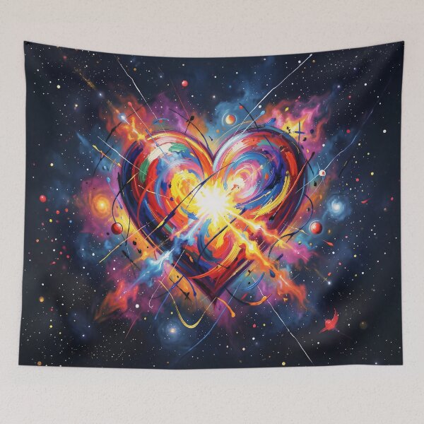 Item preview, Heart of the Universe: An Explosion of Abstract Cosmic Colors designed and sold by Marcu Ioachim.