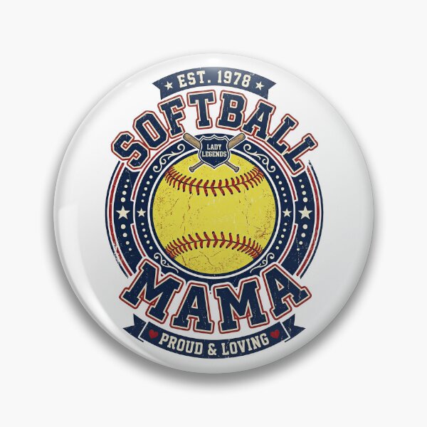 Artikelvorschau, Softball-Mama-Shirt, Spieltags-Mama entworfen und verkauft von PlumArtDesign.