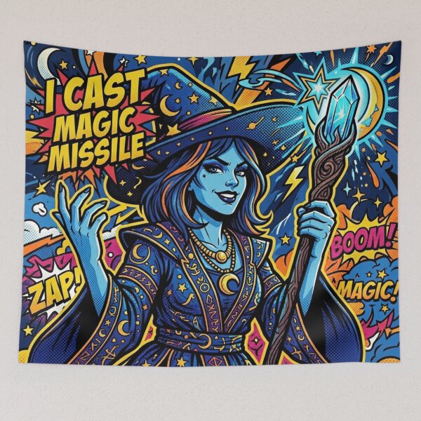 Item preview, Magical Witch Pop Art designed and sold by The King's general goods.