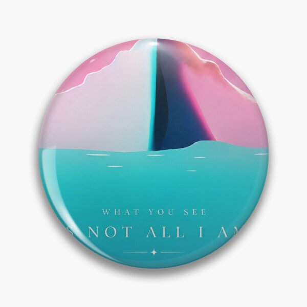 Item preview, What You See Is Not All I Am Quote | Deep Meaning Aesthetic Poster | Iceberg Metaphor Art designed and sold by NA-art725.