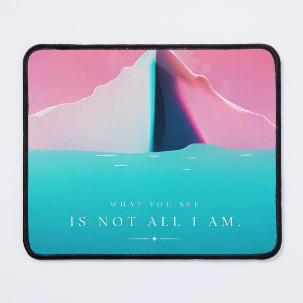 Item preview, What You See Is Not All I Am Quote | Deep Meaning Aesthetic Poster | Iceberg Metaphor Art designed and sold by NA-art725.