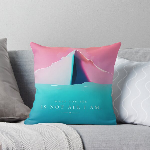 Item preview, What You See Is Not All I Am Quote | Deep Meaning Aesthetic Poster | Iceberg Metaphor Art designed and sold by NA-art725.