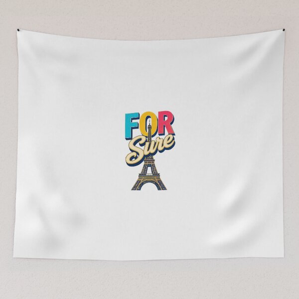 Item preview, FOR SUR – Eiffel Tower Typography Design designed and sold by Newthingzy.