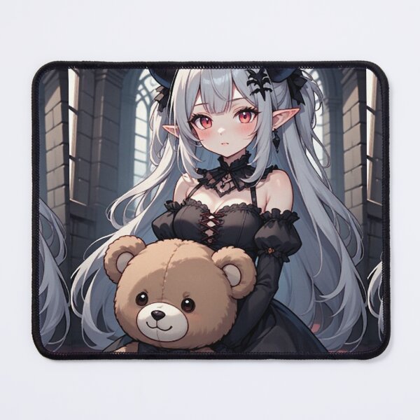 Item preview, Demon girl with teddy bear designed and sold by ArtsJulian.