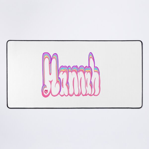 Item preview, Hannah Name in Kawaii  bubble letters woth Pastel colors - Cute popular girls first name  Personalized Custom Family names for women named Hannah  designed and sold by Artonmytee.