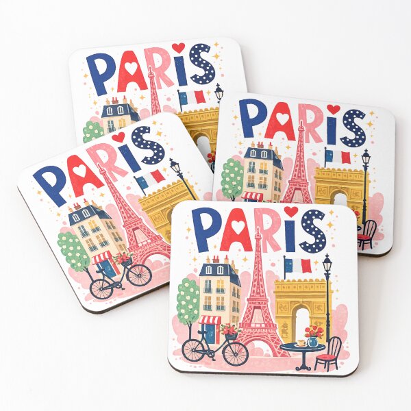 Item preview, Paris France Travel Doodle  designed and sold by FlyingKickF.