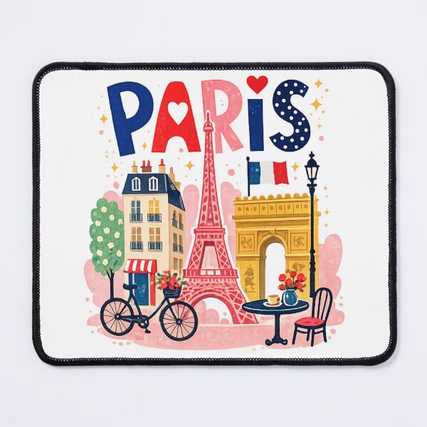 Item preview, Paris France Travel Doodle designed and sold by FlyingKickF.