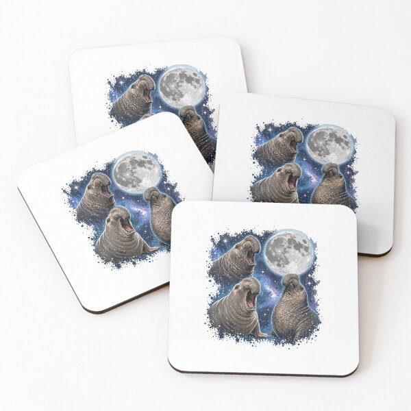 Item preview, Elephant Seal Galaxy Moon Wildlife Animal Lover Funny Seal Gift designed and sold by kiralynstration.