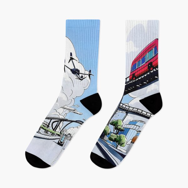 Item preview, a highly efficient logistics network, featuring autonomous delivery drones and mobile fulfillment centers. designed and sold by CheerForGoods.