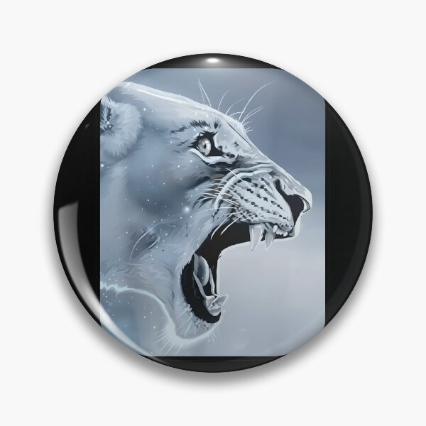 Item preview, Majestic Roaring Mountain Lion Digital Art - Wild Cougar Illustration designed and sold by haitrieuic96.