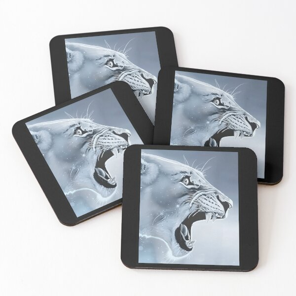Item preview, Majestic Roaring Mountain Lion Digital Art - Wild Cougar Illustration designed and sold by haitrieuic96.