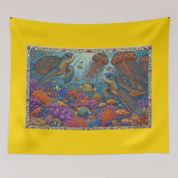 Item preview, Madhubani turtles designed and sold by andreisky.