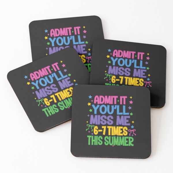 Item preview, Admit It You Will Miss Me 6 7 Times This Summer Funny Last Day School designed and sold by kiralynstration.