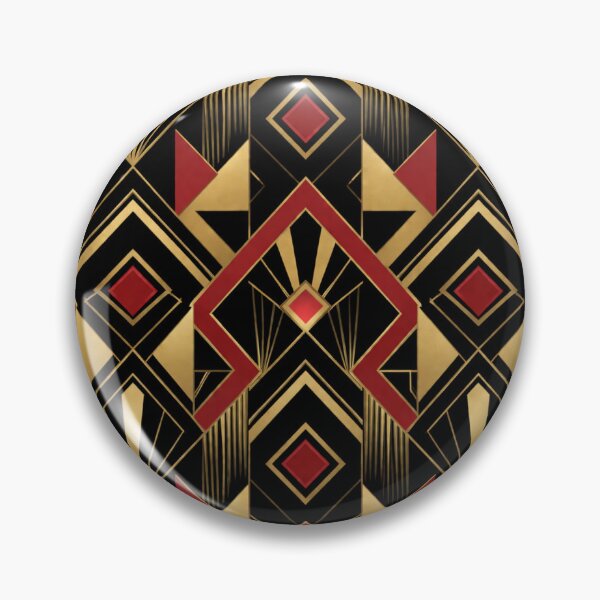 Item preview, Royal Gold & Red – Seamless Geometric Pattern designed and sold by Adela80.