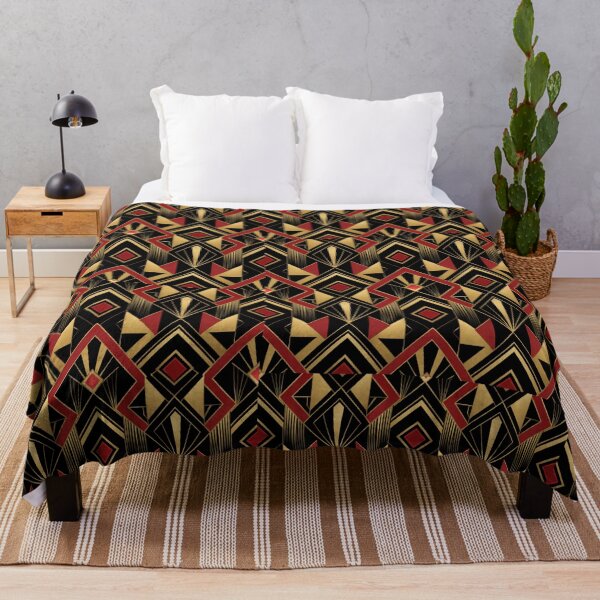 Item preview, Royal Gold & Red – Seamless Geometric Pattern designed and sold by Adela80.