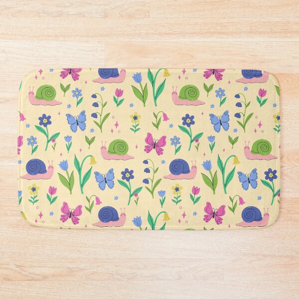 Item preview, cute snails, butterflies, and flowers designed and sold by burbura.