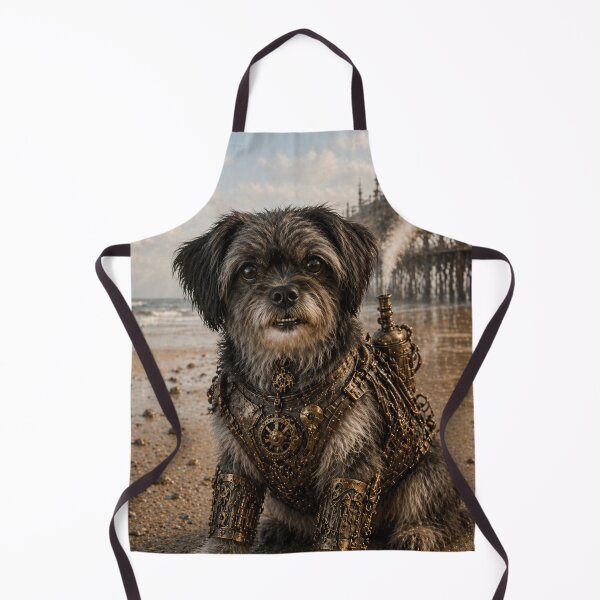 Item preview, Steampunk Shih Tzu Maltese Cross Poster - Mechanical Shih Tzu Maltese Cross Art - Cute Shih Tzu designed and sold by Altered Art By Steve.