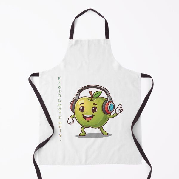 Item preview, Fresh Beats Only – Dancing Apple with Headphones designed and sold by Herzbaumatelier.