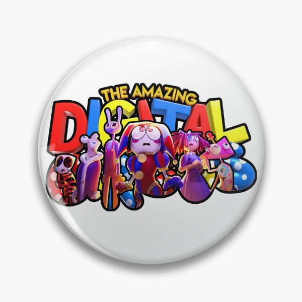 Item preview, THE AMAZING DIGITAL CIRCUS TITLE LOGO W POMNI JAX KINGER ETC (TADC) designed and sold by Python Designs .