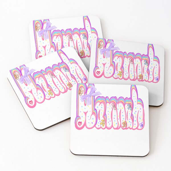Item preview, Hannah Name with Kawaii Pastel Sprinkles and Bow - Cute popular girls first name  Personalized Custom Family names for women named Hannah  designed and sold by Artonmytee.