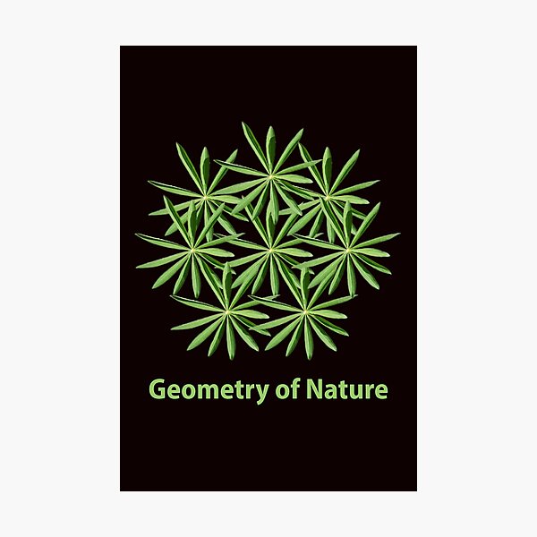 Item preview, The Geometry of Nature - A Close-up of a Lupine Leaf as a Pattern designed and sold by MarionsArt.