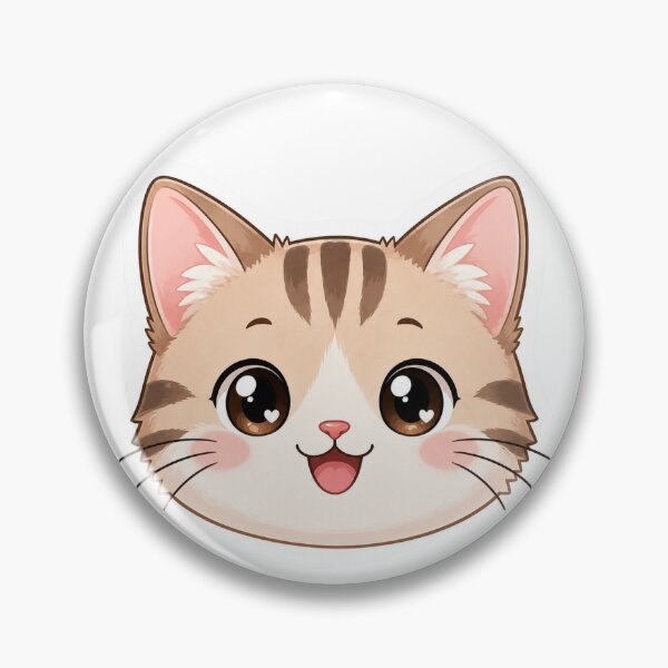 Item preview, Cute Cat Face Kawaii Style Art designed and sold by PriyankaSonara.