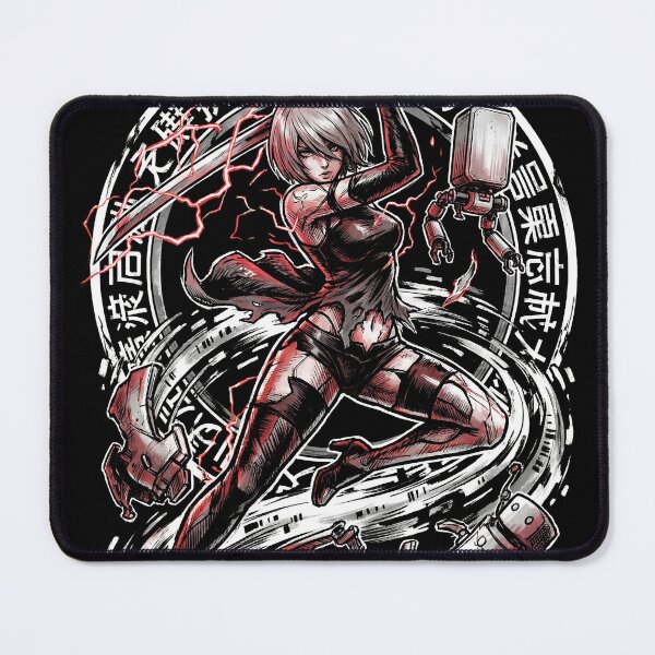 Item preview, NieR Automata A2 Wild Long Hair Velvet Midriff Cloth Art designed and sold by Senpaiwaves.