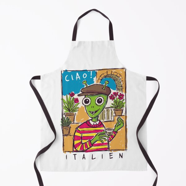 Item preview, Italien Alien Tourist Sipping Espresso in Italy designed and sold by sXe-art.