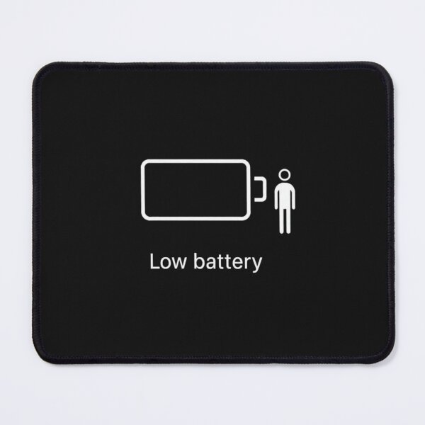 Item preview, Low Battery Human Icon Minimalist Wellness Graphic designed and sold by artlife4.