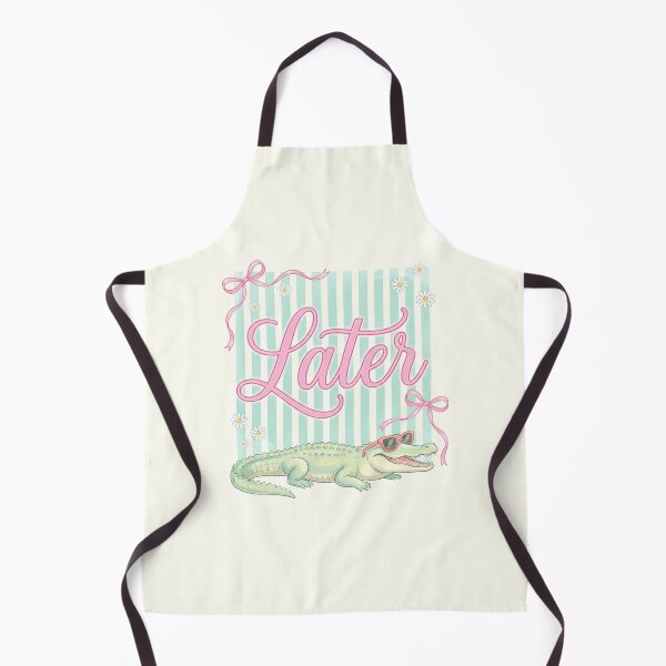 Item preview, Later Gator — Whimsical Script & Alligator Art designed and sold by FrescoDesign.